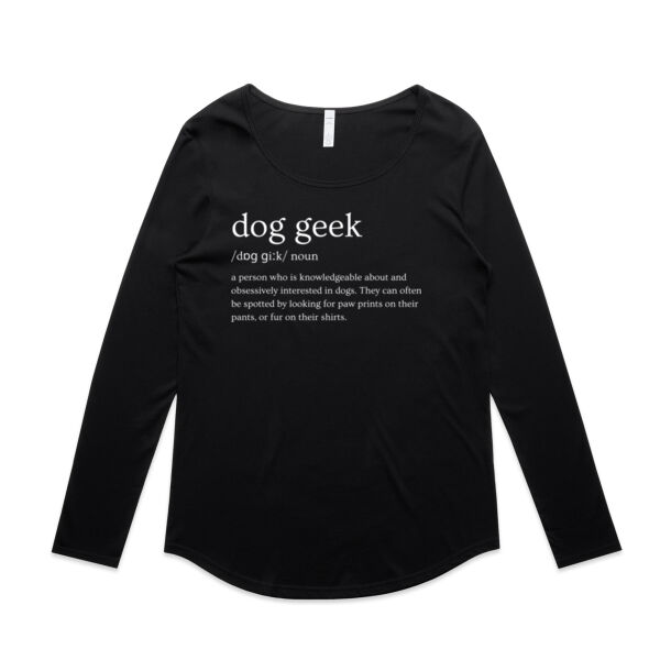 Dog Geek Definition - AS Colour Womens Mali Long Sleeve Tee Thumbnail