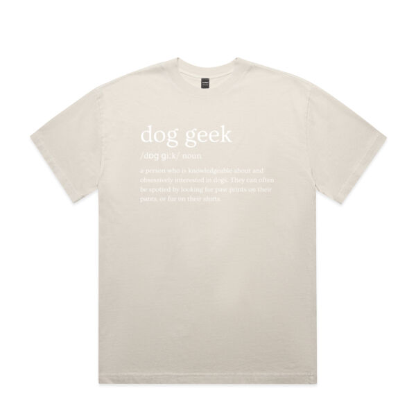 Dog Geek Definition - AS Colour Mens Heavy Faded Minus Tee [-5cm] Thumbnail