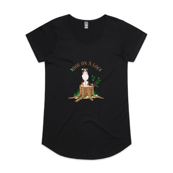 Dog on a Log - AS Colour Womens Mali Tee Thumbnail