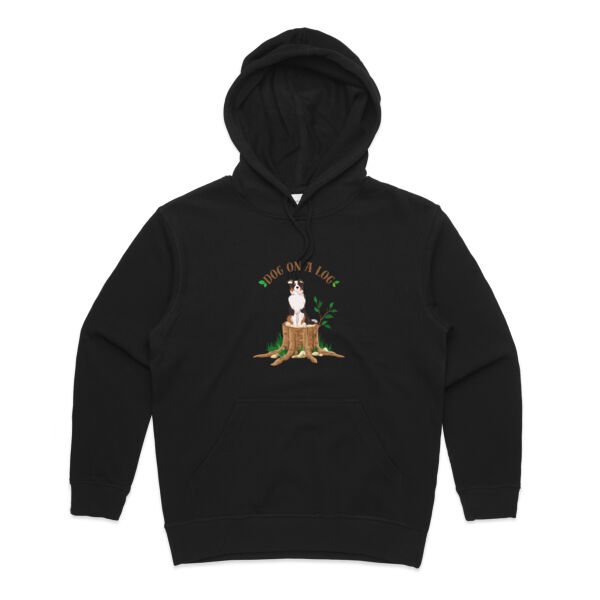 Dog on a Log - AS Colour Womens Premium Hood Thumbnail
