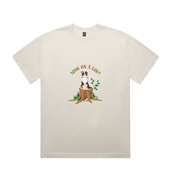 Dog on a Log - AS Colour Mens Heavy Faded Minus Tee [-5cm] Thumbnail