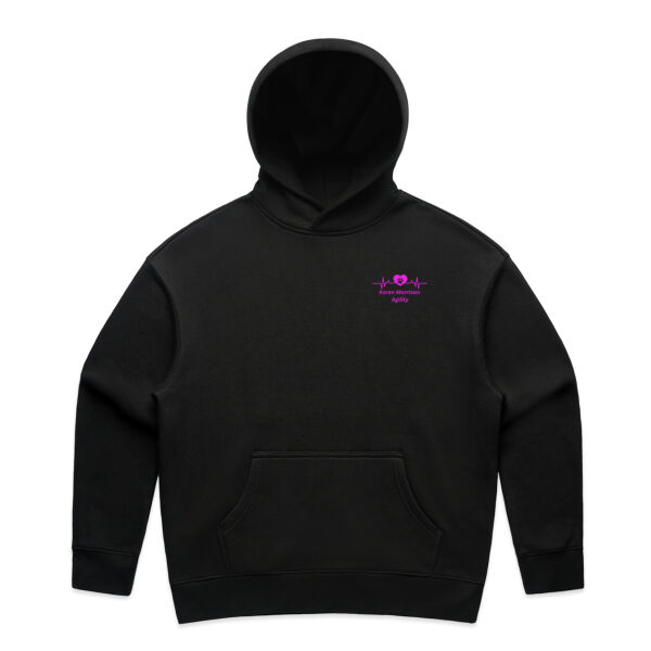 Pink Logo Front  - AS Colour Womens Relax Hood Thumbnail