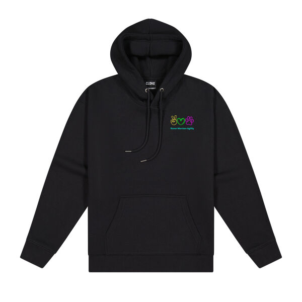 Rainbow Heart_Back - Cloke Womens Origin Hoodie Thumbnail