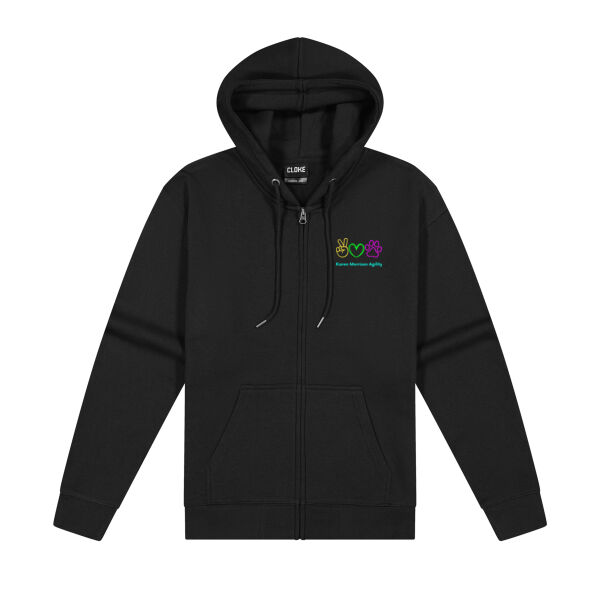 Peace Logo Front Only - Cloke Womens Campfire Zip Hoodie V2 Thumbnail