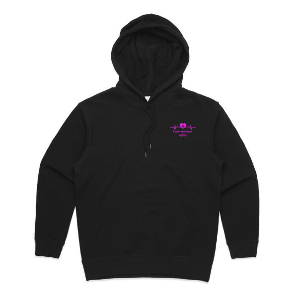 Pink Logo Front  - AS Colour Womens Premium Hood Thumbnail